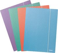 Esselte Colour'Breeze elastomap met 3 kleppen, uit karton, ft A4, geassorteerde kleuren