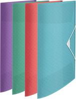 Esselte Colour'Breeze elastomap met 3 kleppen, PP, ft A4, assorti