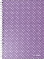 Esselte Colour'Breeze notitieboek met spiraalbinding, voor ft A5, gelijnd, lavendel