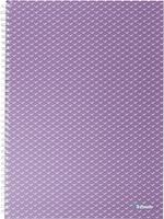Esselte Colour'Breeze notitieboek met spiraalbinding, voor ft A4, geruit, lavendel