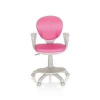 Hjh OFFICE KID Colour G1 - Kinder bureaustoel, Stof, Roze/Grijs