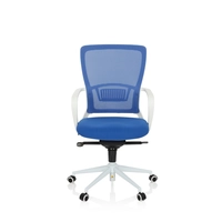 Hjh OFFICE Estria - Thuisgebruik bureaustoel, stof / netstof, Blauw
