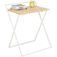 SOBUY FWT88-WN Kleiner Schreibtisch klappbar Computertisch Arbeitstisch für Home-Office Snack Tisch Klapptisch - 