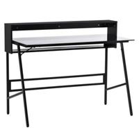 HOMCOM Schreibtisch Minimalistisches Design,  leicht zu pflegen und zu reinigen schwarz/grau