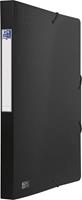 Oxford Urban elastobox uit PP, formaat 24 x 32 cm, rug van 2,5 cm, zwart