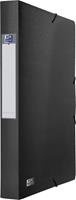 Oxford Urban elastobox uit PP, formaat 24 x 32 cm, rug van 4 cm, zwart