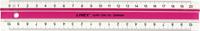 10 x Linex Lineal Super Ruler 20 cm mit Anti-Rutsch-Funktion pink