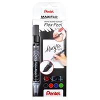 Pentel MAXIFLO Flex-Feel Set Whiteboard-Marker farbsortiert 2,0 - 5,0 mm