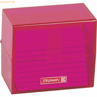 Brunnen 3 x  Karteibox A8 gefüllt pink