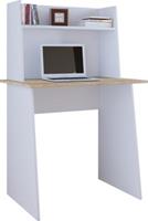 VCM Schreibtisch Computertisch Arbeitstisch Büro Möbel PC Tisch Masola Mini Aufsatz weiß-kombi