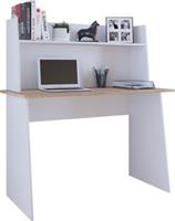 VCM Schreibtisch Computertisch Arbeitstisch Büro Möbel PC Tisch Masola Maxi Aufsatz weiß-kombi