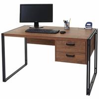 HWC Mendler Schreibtisch braun