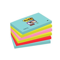 3M Post-it Haftnotiz Super Sticky Miami 6556SMI 127x76mm 6 St./Pack.