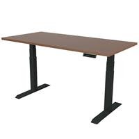 vivol Elektrischer Schreibtisch - 180x80 cm - Dual Motor - Schwarz / Eiche dunkel