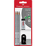 fabercastell 10 x Faber Castell Bleistiftset Grip 2001 Exam 2B silber Blisterkarte