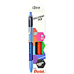 Pentel Druck-Kugelschreiber iZee, 4er Etui, Basisfarben