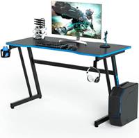 COSTWAYÂ Computertisch mit GetrÃnkehalter Z-fÃ¶rmig blau