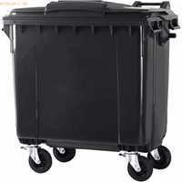 CEP Abfall-Container 770l 4 Räder grau grauer Deckel
