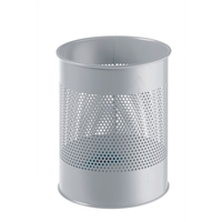 DURABLE 331010 trash can 15 L Round Metal Grey