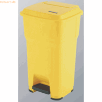 Vileda Abfallbehälter Hera mit Pedal 60l gelb