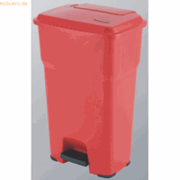 Vileda Abfallbehälter Hera mit Pedal 85l rot