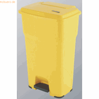Vileda Abfallbehälter Hera mit Pedal 85l gelb
