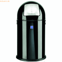 Alco Abfallsammler mit Push-Klappe 20 Liter schwarz