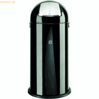 Alco Abfallsammler mit Push-Klappe 52 Liter schwarz