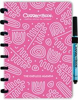 Correctbook Endless Agenda A5, uitwisbaar / herbruikbaar, Blossom Pink (roze)