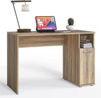COSTWAY Schreibtisch mit breiter Arbeitsfläche natur