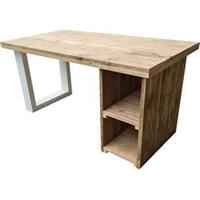 Wood4you Bureau San Diego - steigerhout 170Lx74Dx75H wit