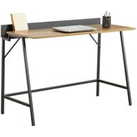 SOBUY FWT79-PF Schreibtisch mit Drahtnaben Computertisch Arbeitstisch PC-Tisch Bürotisch für Home-Office Industrie-Design BHT ca.: 120x81x50cm - 