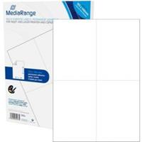 MediaRange Multifunctioneel etiket MRINK143 Rechthoekig Inkjet- en Laserprinter en -kopieerapparaat Wit