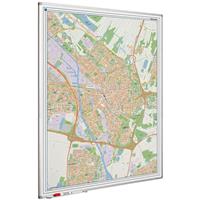 Smit Visual Landkaart bord Softline profiel 8mm, Utrecht  1000x1300mm