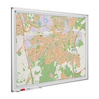 Smit Visual Landkaart bord Softline profiel 8mm, Breda  1000x1300mm