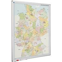 Smit Visual Landkaart bord Softline profiel 8mm, Duitsland PC  900x1200mm