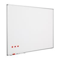 Smit Visual Whiteboard Softline profiel 8mm, emailstaal wit  1800x1000mm