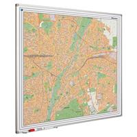 Smit Visual Landkaart bord Softline profiel 8mm, München  1100x1100mm