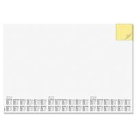 Sigel Bureau onderlegger/placemat van papier 59.5 x 41 cm - Kalender - 30 vellen - Bureau beschermer - design memo white