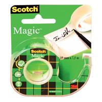 Scotch Plakband  magic 810 12mmx10m onzichtbaar + Afroller