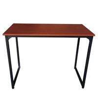 VDD Bureau Stoer aptoptafel - Computertafel - Industrieel Vintage - Zwart Metaal Bruin Hout