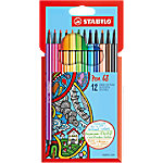 6 x Stabilo Premium-Filzstift Pen 68 Kartonetui Arty VE=12 Farben