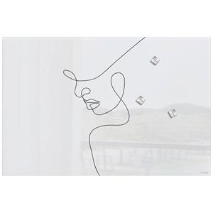 Glas-magneetboard Sigel Artverum Line Art. 600x400x15mm