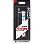 12 x Rotring Feinminenbleistift Tikky Redesign 0,7mm HB schwarz + Mine