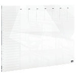 Nobo Small Whiteboard-paneel Voor wandmontage 1915602 Drooguitwisbaar Glazen oppervlak Frameloos oppervlak 430 x 560 mm Wit