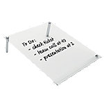 Nobo Mini Whiteboard-notitieblok Schuin Voor bureau 1915612 Plexiglas Frameloos A4 Transparant