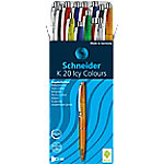 20 Schneider Kugelschreiber K20 - Icy Colours farbsortiert Schreibfarbe blau
