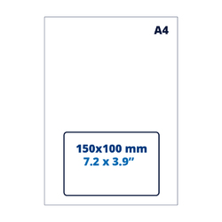 Blanco A4 pakbon / retourlabel, PostNL, 100mm x 150mm, 1000 vellen