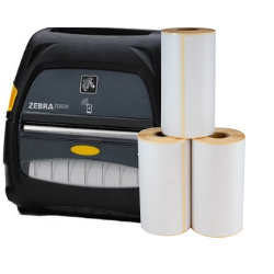 Zebra Starterspakket Mobiel:  ZQ521 printer + 12 rollen 102mm x 152mm