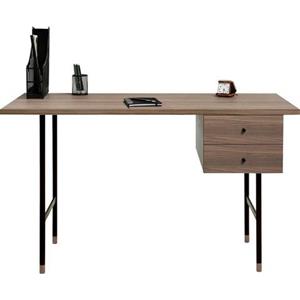 Woodman Schreibtisch "Daniel", Schubladen mit Soft-Close-Funktion, Beine aus Metall